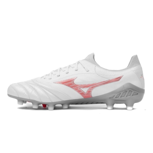 Mizuno Morelia Neo III Made in Japan FG Robotic - White/Fiery Coral